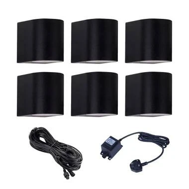 Easyfit 12V Garden Lights - Fauna LED Wall Light Kit - 6 Lights