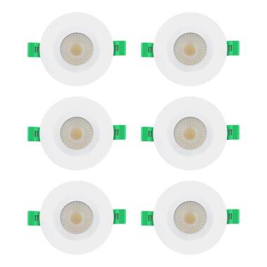 Envirolight Versatile 8W CCT Dimmable LED IP65 Fire Rated Fixed Downlight - White
