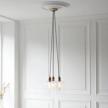 Luxia Jasmine Pendant Light - Antique Brass