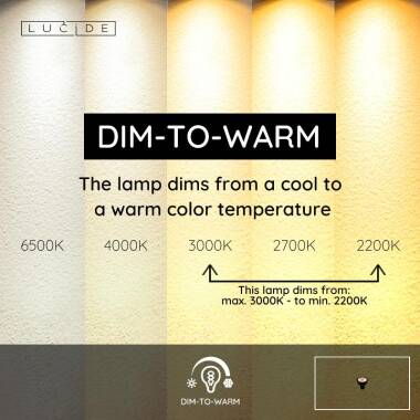 Image of Lucide 5W Warm White LED GU10 - Dim to Warm