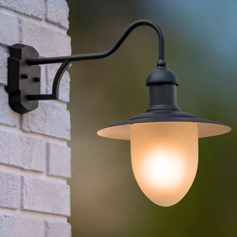 Image of Lucide Aruba Outdoor Hanging Lantern Wall Light