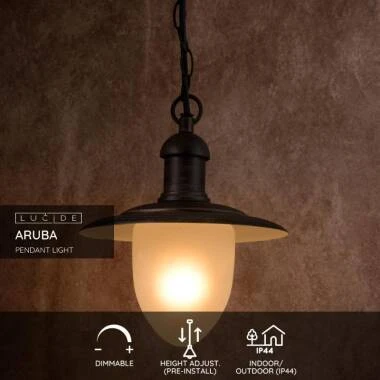 Image of Lucide Aruba Pendant Porch Lantern