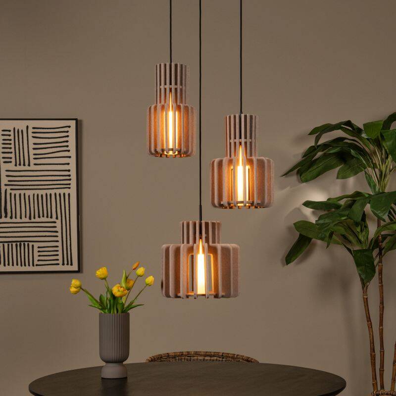 Image of Lucide Rollo 3 Light Cluster Ceiling Pendant Light