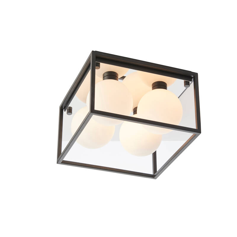 Image of Luxia Sarratt Bathroom 4 Light Flush Ceiling Light