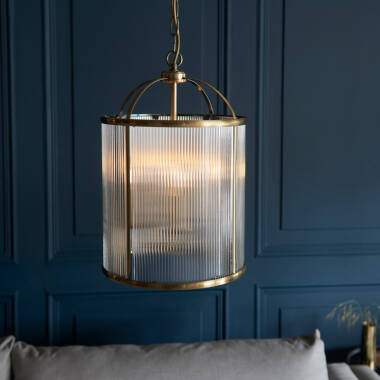 Image of Luxia Salcombe Glass Ceiling Pendant Light