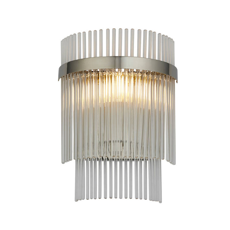 Image of Luxia Torquay Glass Flush Wall Light