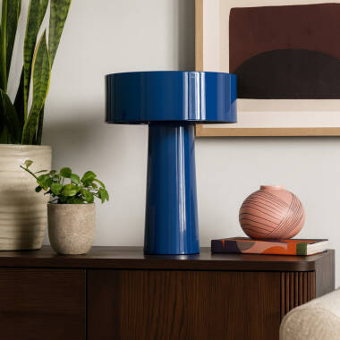 Image of Khudi & Khora Cobalt Table Lamp