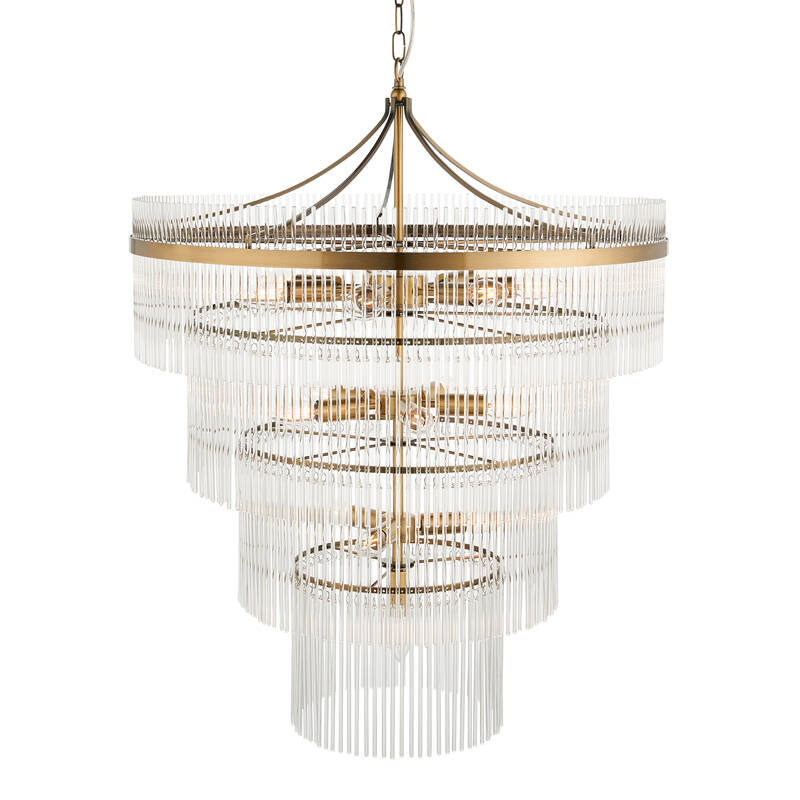 Image of Luxia Torquay 16 Light Glass Chandelier
