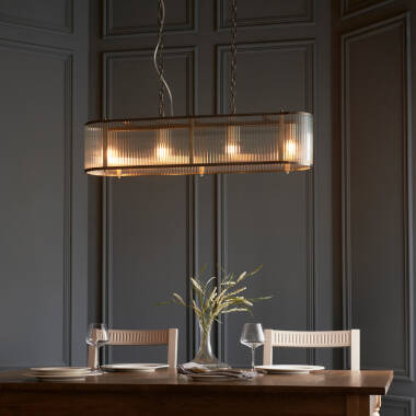 Image of Luxia Hudson Glass Bar Ceiling Pendant Light
