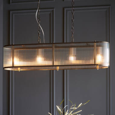 Image of Luxia Hudson Glass Bar Ceiling Pendant Light