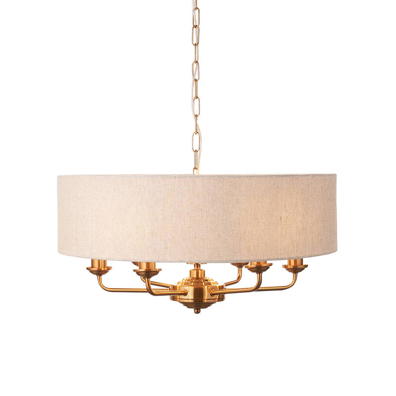 Image of Luxia Bampton 6 Arm Ceiling Pendant Light