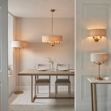 Image of Luxia Bampton 6 Arm Ceiling Pendant Light