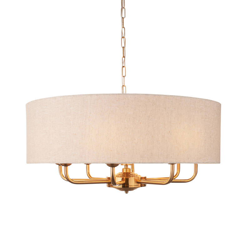 Image of Luxia Bampton 8 Arm Ceiling Pendant Light
