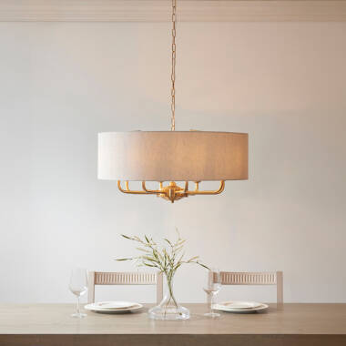 Image of Luxia Bampton 8 Arm Ceiling Pendant Light