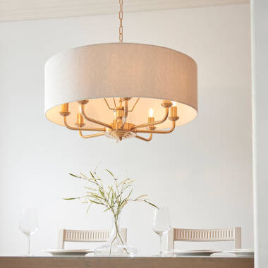 Image of Luxia Bampton 8 Arm Ceiling Pendant Light