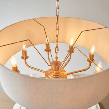 Image of Luxia Bampton 8 Arm Ceiling Pendant Light