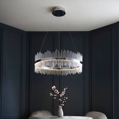 Image of Luxia Langham 700 LED Glass Chandelier