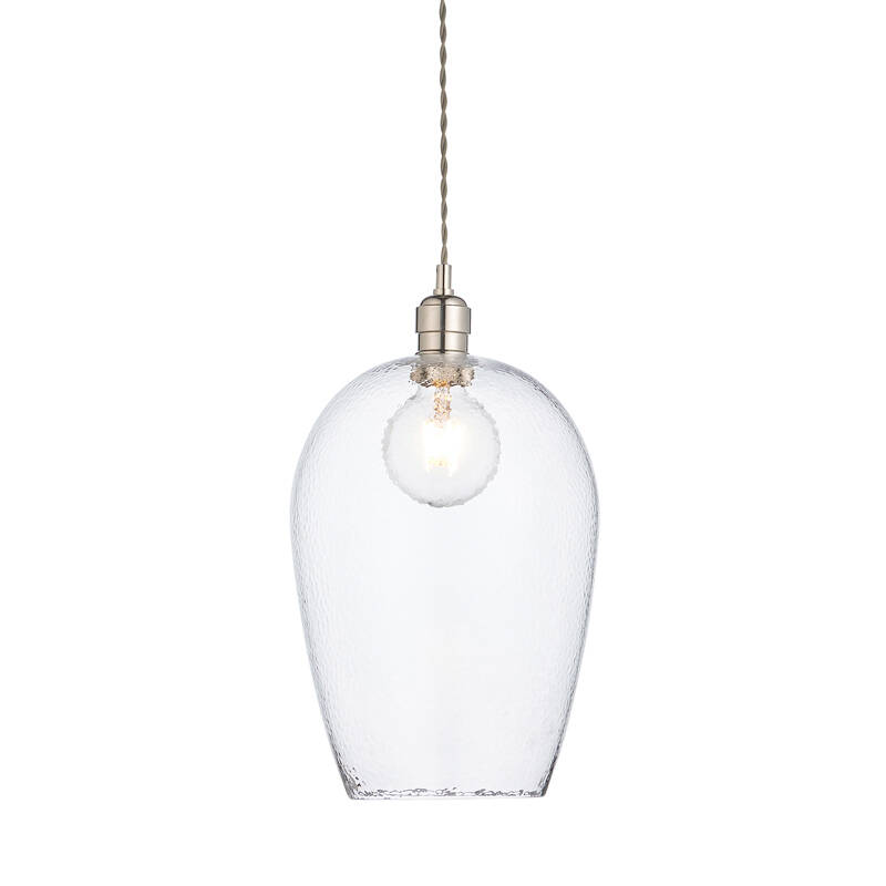 Image of Luxia Elie Large Glass Ceiling Pendant Light