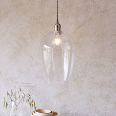 Image of Luxia Elie Large Glass Ceiling Pendant Light