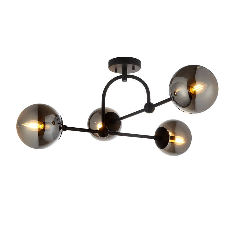Image of Luxia Greenwich 4 Light Semi-Flush Ceiling Light