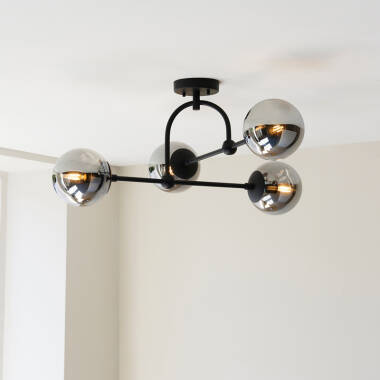 Image of Luxia Greenwich 4 Light Semi-Flush Ceiling Light