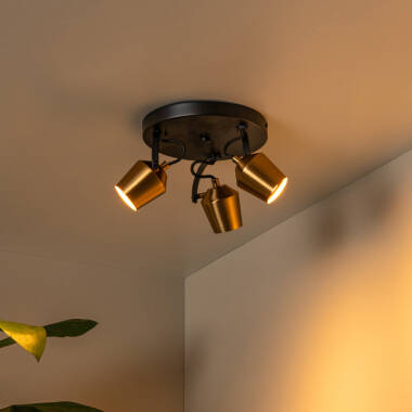 Image of Lucide Emile 3 Light Spotlight Plate