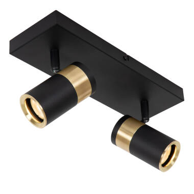 Image of Lucide Gorik 2 Light Ceiling Spotlight Plate