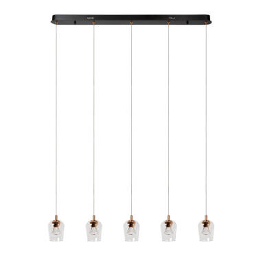 Image of Lucide Berliane 5 Light LED Glass Bar Ceiling Pendant