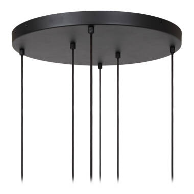 Image of Lucide Joanet 6 Light Glass Cluster Ceiling Pendant