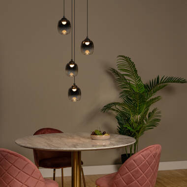 Image of Lucide Tamino 4 Light LED Glass Cluster Ceiling Pendant