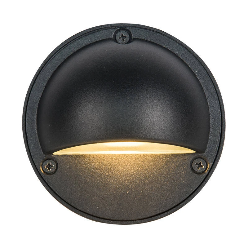 Image of EasyFit Core 12v Garden Lights - Ivy LED Outdoor Flush Wall Light - Matt Black