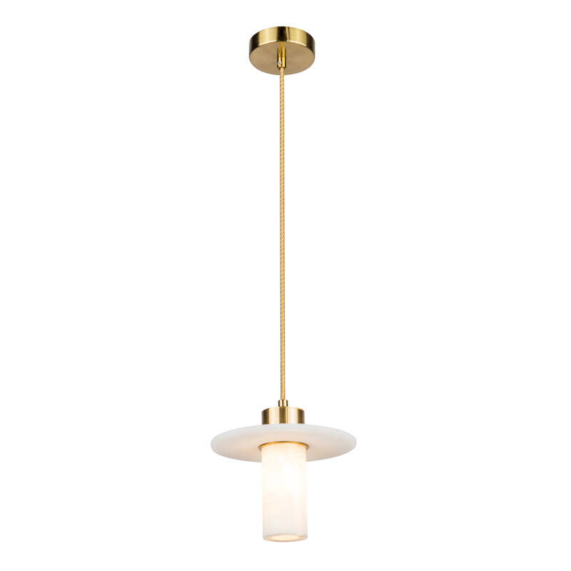 Image of Westport Pearl Alabaster Stone Ceiling Pendant Light