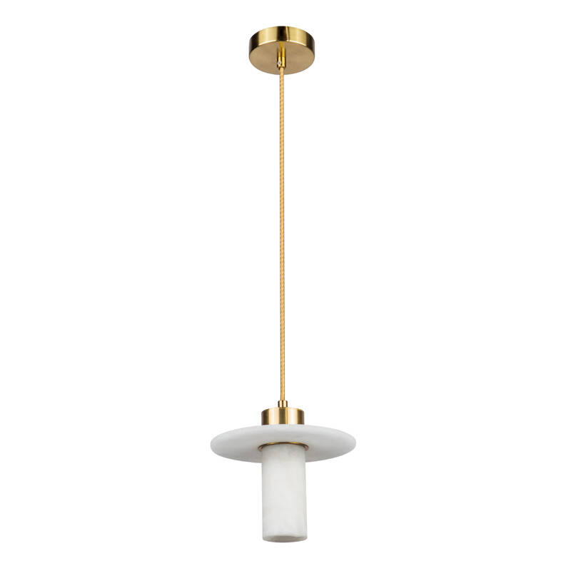 Image of Westport Pearl Alabaster Stone Ceiling Pendant Light
