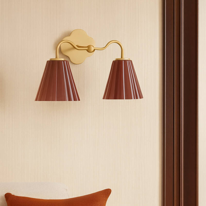 Image of Wisteria Vivenna Glass Twin Wall Light