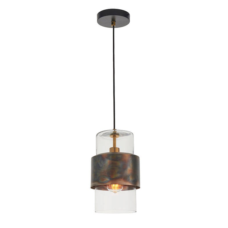Image of Luxia Brooklyn Glass Ceiling Pendant Light