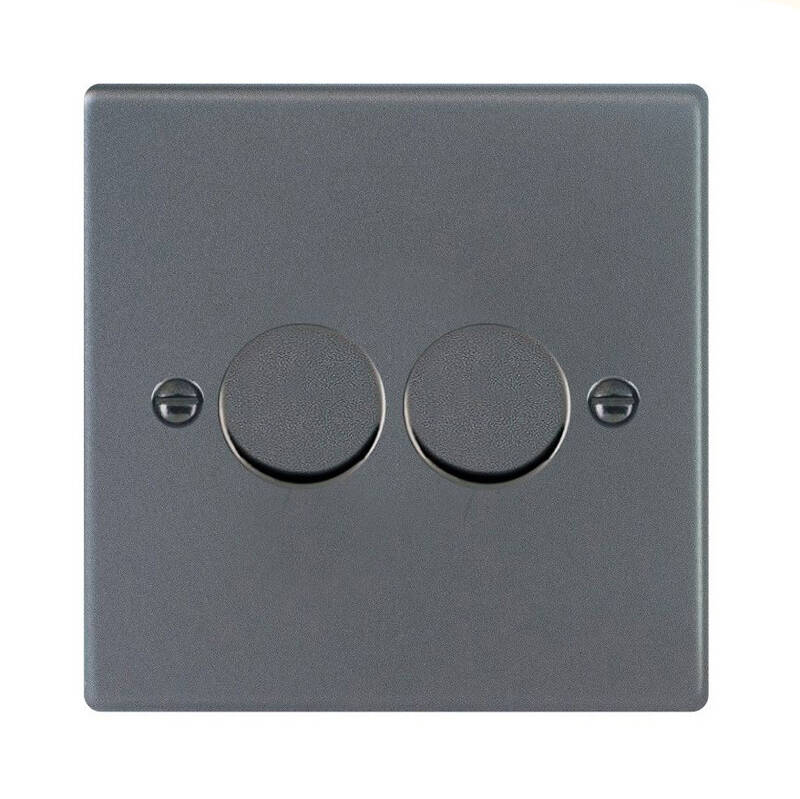 Image of Edit Hartland 1 Gang LED Two Way Rotary Dimmer Switch