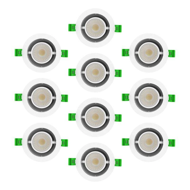 Image of Envirolight Versatile 8W CCT Dimmable LED IP65 Fire Rated Adjustable Downlight - White