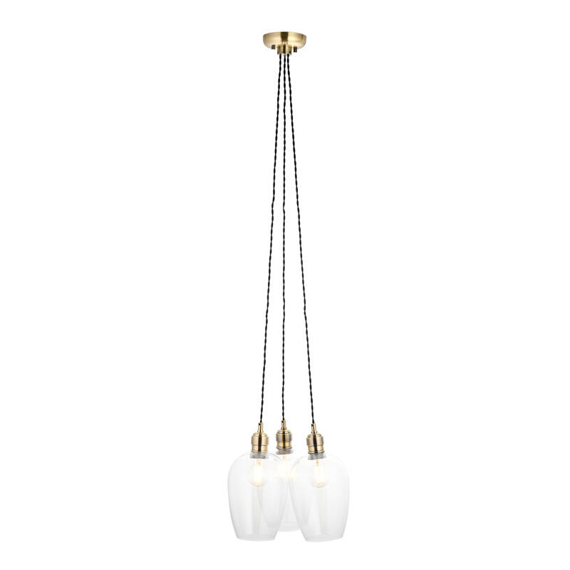 Image of Luxia Jasmine Pendant Light - Antique Brass