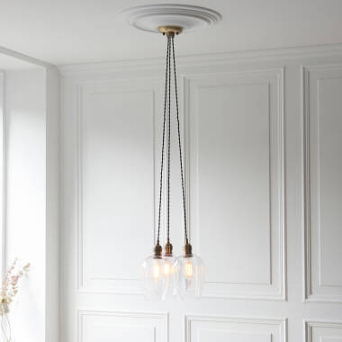 Image of Luxia Jasmine Pendant Light - Antique Brass
