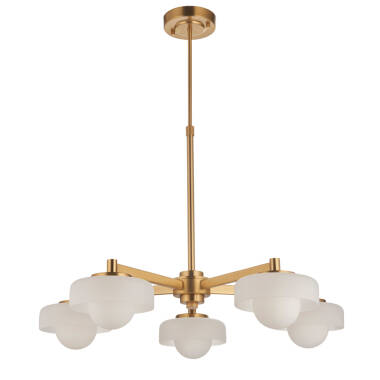 Image of Luxia Missy 5 Light Pendant Light - Brass
