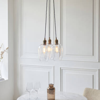 Image of Luxia Jasmine Pendant Light - Antique Brass