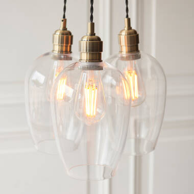 Image of Luxia Jasmine Pendant Light - Antique Brass