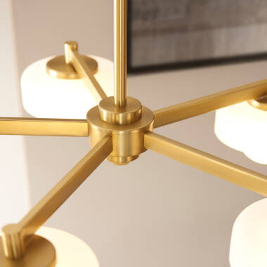 Image of Luxia Missy 5 Light Pendant Light - Brass