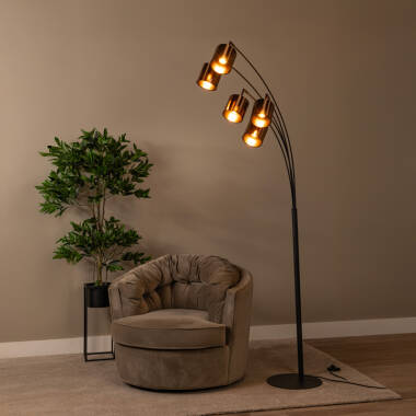 Image of Lucide Rankos 5 Light Floor Lamp