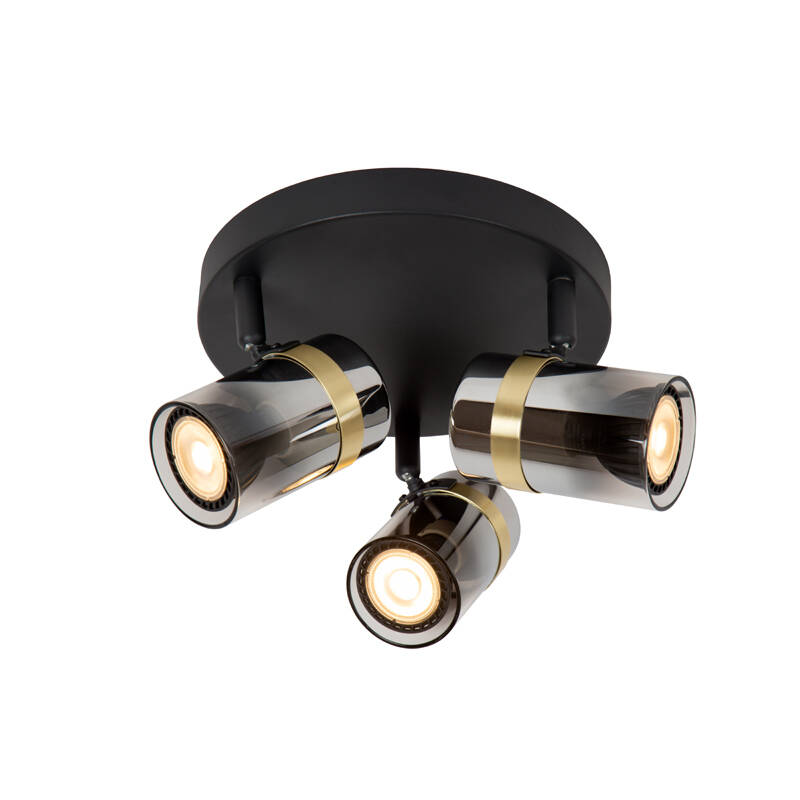 Image of Lucide Upton Glass 3 Light Spotlight Plate