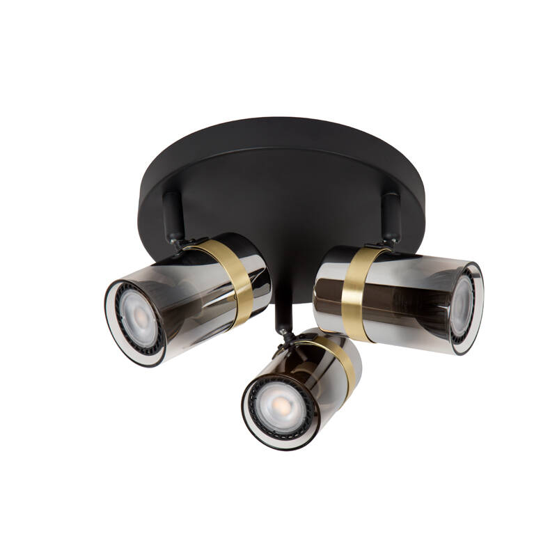 Image of Lucide Upton Glass 3 Light Spotlight Plate