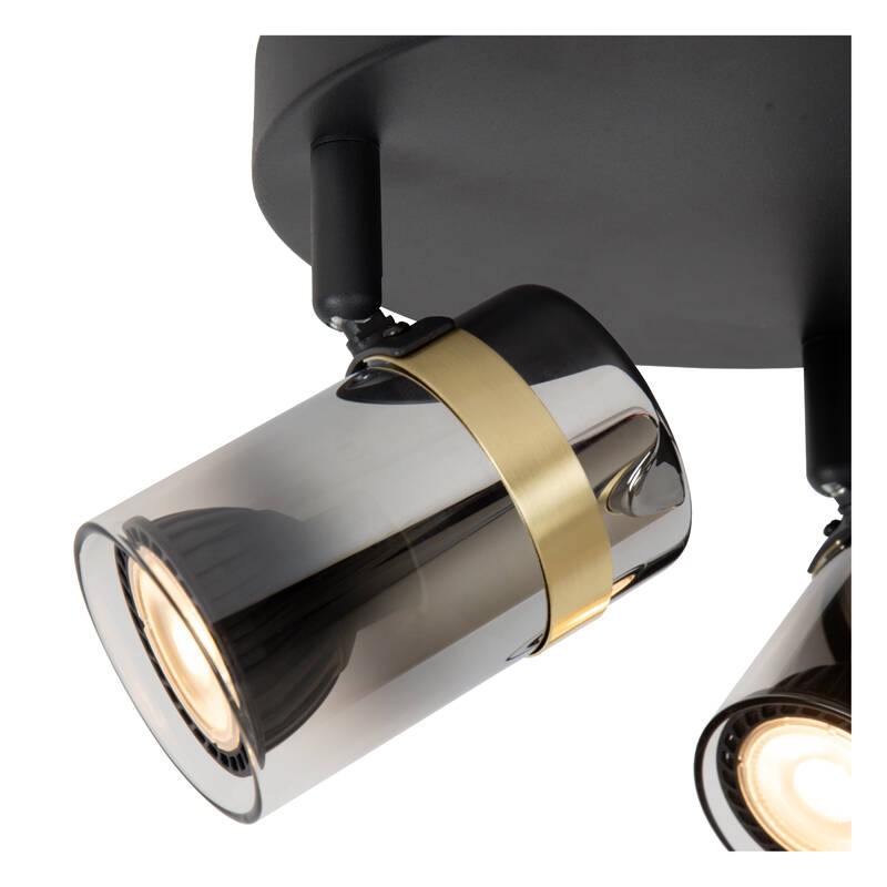 Image of Lucide Upton Glass 3 Light Spotlight Plate