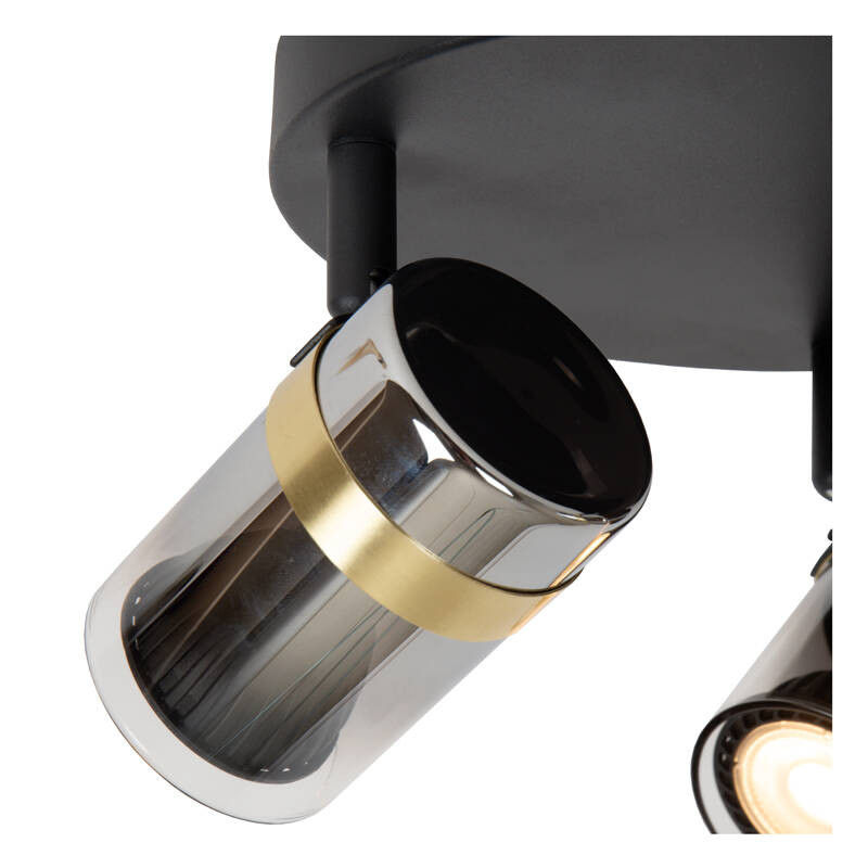 Image of Lucide Upton Glass 3 Light Spotlight Plate