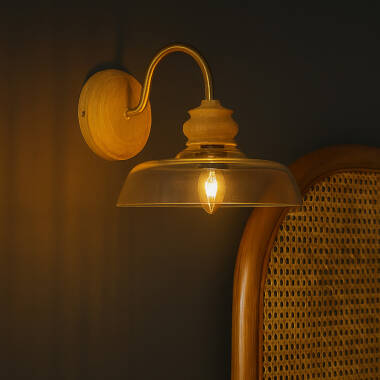 Image of Khudi & Khora Brook Glass Wall Light