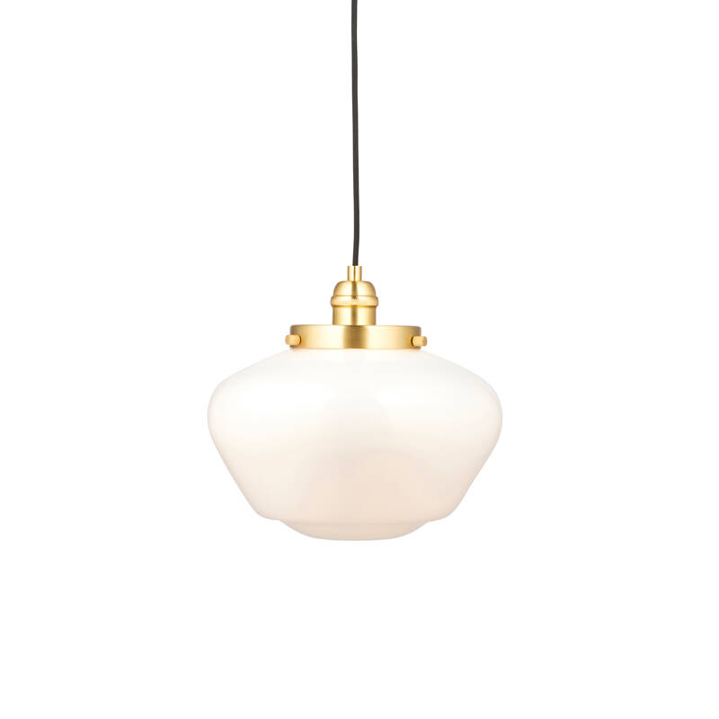 Image of Luxia Harpenden Opal Glass Ceiling Pendant Light